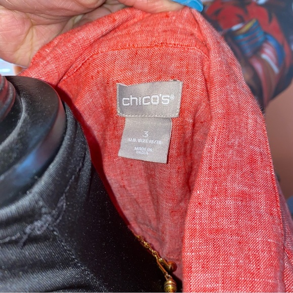 Chico's 3/4 Sleeve Blouse - Picture 4 of 5